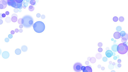 Backgroundless light. Bokeh lights with transparent background. Blue circular lights. Bokeh lights PNG.