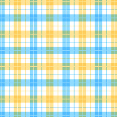 blue and yellow textile seamless plaid pattern fabric geometric texture background