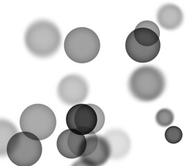 Backgroundless light. Bokeh lights with transparent background. Black circular lights. Bokeh lights PNG.
