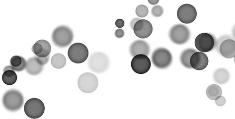 Backgroundless light. Bokeh lights with transparent background. Black circular lights. Bokeh lights PNG.
