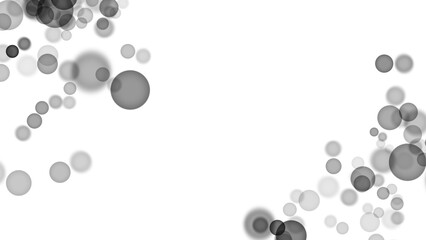 Backgroundless light. Bokeh lights with transparent background. Black circular lights. Bokeh lights PNG.
