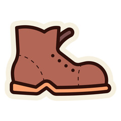 boots sticker illustration