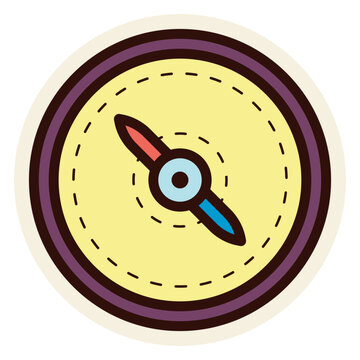 colorful compass pointing direction clip art preview