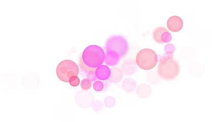 Backgroundless light. Bokeh lights with transparent background. Pink circular lights. Bokeh lights PNG.
