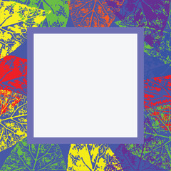 Colorfull abstract  background and frame