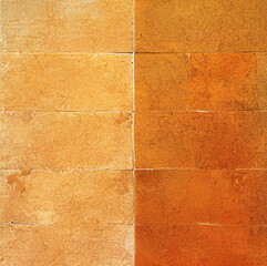 Orange and red stone tile floor or wall pattern for kitchen or bathroom