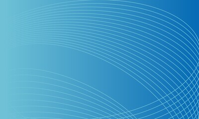 Simple blue gradient background with curved lines
