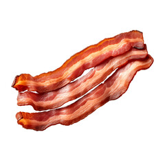 piece of bacon isolated