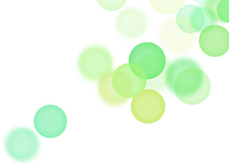 Backgroundless light. Bokeh lights with transparent background. Green circular lights. Bokeh lights PNG.

