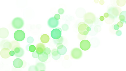 Backgroundless light. Bokeh lights with transparent background. Green circular lights. Bokeh lights PNG.
