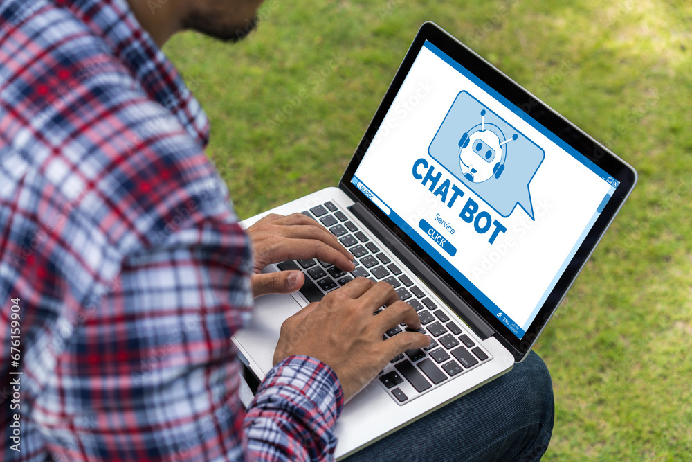 Poster chatbot software application for modish online business that automatically reply to customer questio