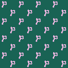 Abstract Melted Letter P Vector Seamless Pattern	