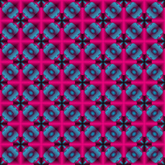 seamless pattern with red hearts