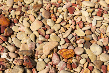 The Natural stones beach 