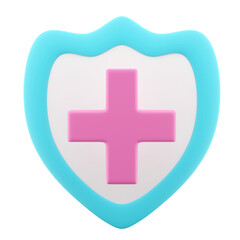 Fototapeta premium Health Insurance 3d Icon