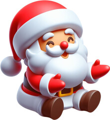 santa claus, christmas, santa, 3d, hat, cartoon, claus, holiday, xmas, illustration, winter, character, celebration, vector, december, gift, new, snowman, snow, fun, season