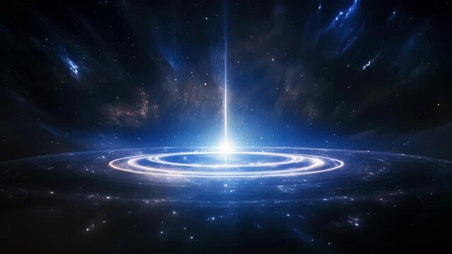 The night sky is illuminated with a bright pulse of energy the astral echo radiating outward in a brilliant silver halo.