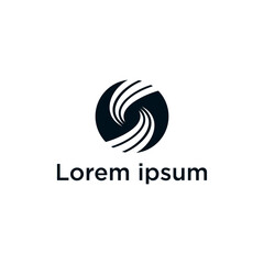 Abstract Initial Letter S Logo. Blue Overlay Double Water Drops isolated on White Background. Usable for Business, Healthcare, Medical and Nature Logos.