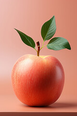Portrait of peach. Ideal for your designs, banners or advertising graphics.