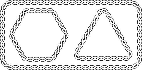 outline cord frame set with copy space