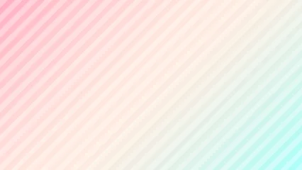 Tuinposter 暖色系のパステルカラーの斜めストライプのテクスチャ- おしゃれでかわいい背景素材 - 16:9 © Spica