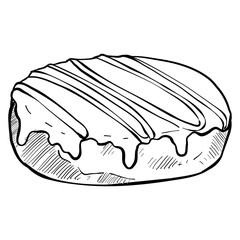 donut handdrawn illustration