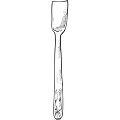 spoon handdrawn illustration