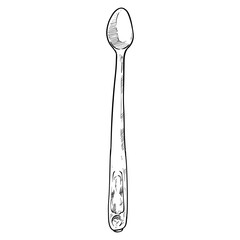 spoon handdrawn illustration