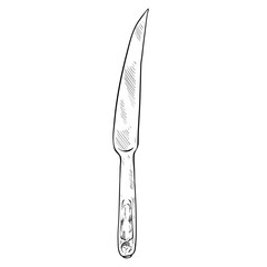 knife handdrawn illustration