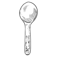 ice cream scoop handdrawn illustration