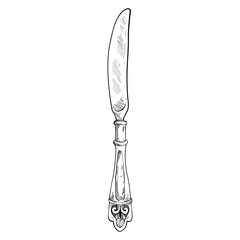 knife handdrawn illustration