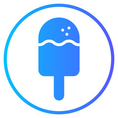 ice cream gradient icon