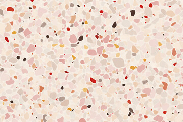 Stylish Beige and Pink Terrazzo High-Resolution Texture for Modern Design Projects, Ideal for Backgrounds and Surfaces. Generated AI.