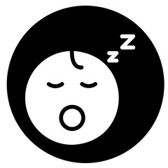 sleep glyph icon