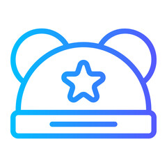 baby hat gradient icon