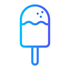 ice cream gradient icon