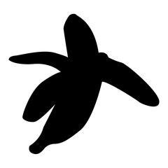 Banana vector silhouette illustration black color