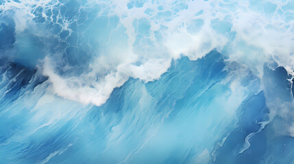 Seascape, waves, ocean poster web page PPT background