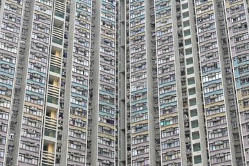 Fototapeta premium 香港のニュータウン：天水囲ニュータウン（Tin Shui Wai New Town）