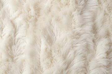 White fluffy sweater fabric, closeup of surface material texture - obrazy, fototapety, plakaty