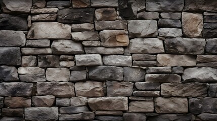 Stone Brick Wall.  AI generated.