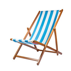 deckchair isolated on transparent background,transparency 