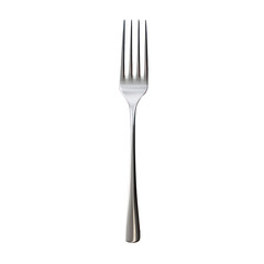 Stainless fork isolated on transparent background,transparency  - obrazy, fototapety, plakaty