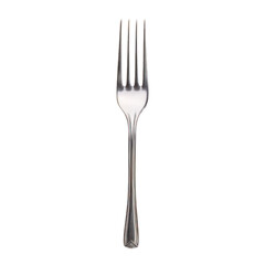 Stainless fork isolated on transparent background,transparency 