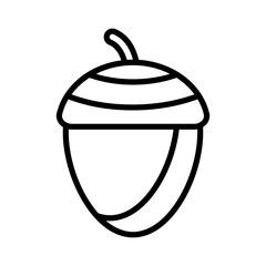 Acorn Line Style in Design Icon