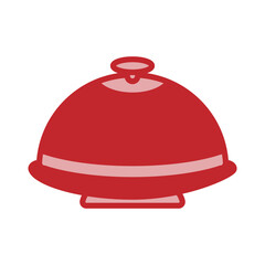 Food Tray Dual Tone Style in Design Icon