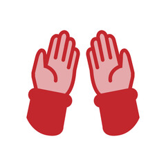 Obraz premium Religion Dual Tone Style in Design Icon