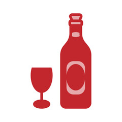 Wine Dual Tone Style in Design Icon