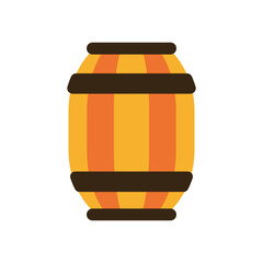Barrel Flat Style in Design Icon