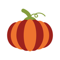Pumpkin Flat Style in Design Icon